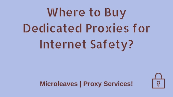 Buy dedicated proxies